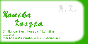 monika koszta business card